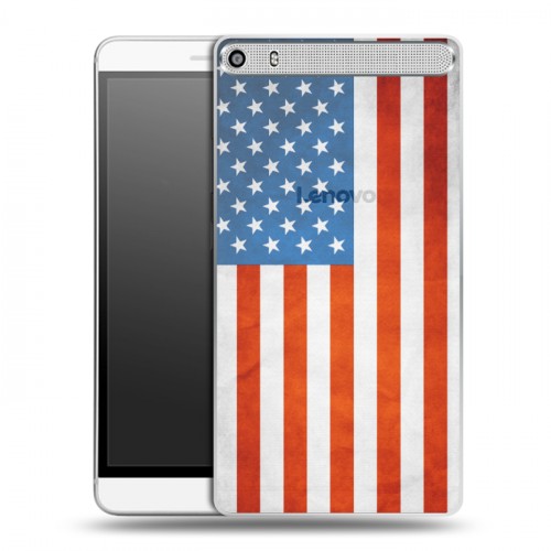 Дизайнерский пластиковый чехол для Lenovo Phab Plus Флаг США