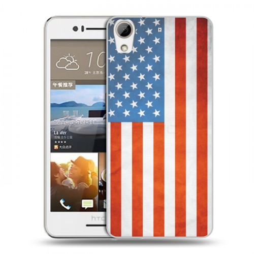 Дизайнерский пластиковый чехол для HTC Desire 728 Флаг США