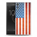 Дизайнерский пластиковый чехол для Sony Xperia XZs Флаг США