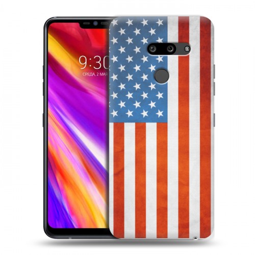 Дизайнерский пластиковый чехол для LG G8 ThinQ Флаг США