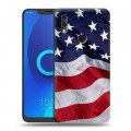 Дизайнерский силиконовый чехол для Alcatel 5V Флаг США