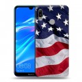 Дизайнерский пластиковый чехол для Huawei Y6 (2019) Флаг США