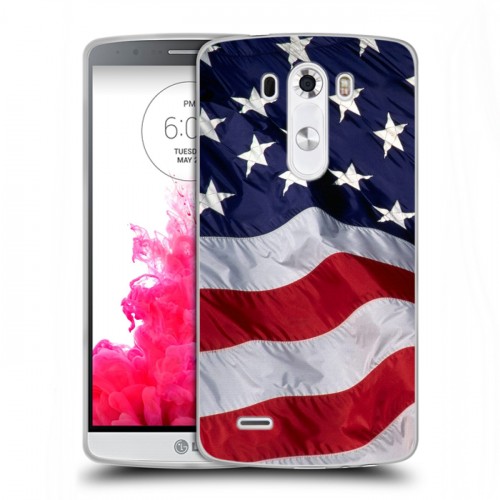 Дизайнерский пластиковый чехол для LG G3 (Dual-LTE) Флаг США