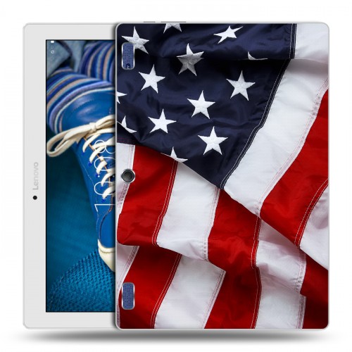 Дизайнерский силиконовый чехол для Lenovo Tab 2 A10-30 Флаг США
