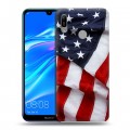 Дизайнерский пластиковый чехол для Huawei Y6 (2019) Флаг США