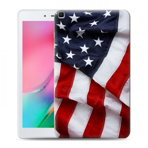 Дизайнерский силиконовый чехол для Samsung Galaxy Tab A 8.0 (2019) Флаг США