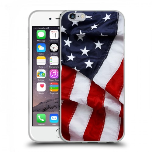 Дизайнерский пластиковый чехол для Iphone 6/6s Флаг США