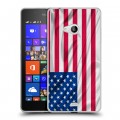 Дизайнерский пластиковый чехол для Microsoft Lumia 540 Флаг США