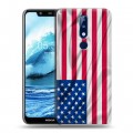 Дизайнерский пластиковый чехол для Nokia 5.1 Plus Флаг США