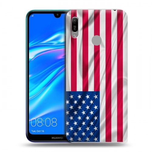 Дизайнерский пластиковый чехол для Huawei Y6 (2019) Флаг США