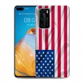 Дизайнерский пластиковый чехол для Huawei P40 Флаг США