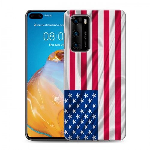 Дизайнерский пластиковый чехол для Huawei P40 Флаг США