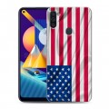 Дизайнерский пластиковый чехол для Samsung Galaxy M11 Флаг США