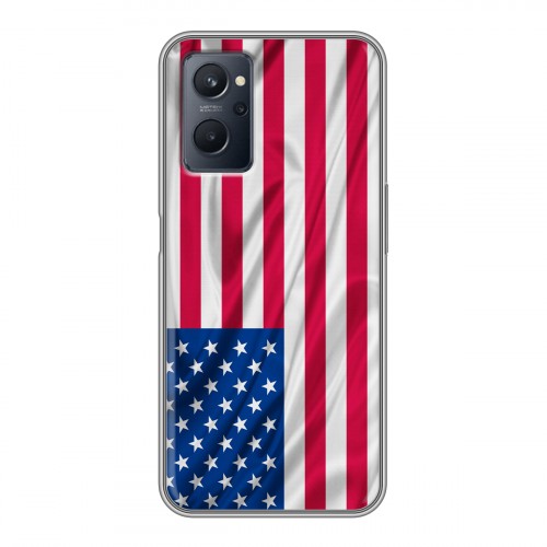 Дизайнерский силиконовый с усиленными углами чехол для Realme 9i Флаг США