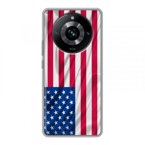 Дизайнерский пластиковый чехол для Realme 11 Pro Флаг США