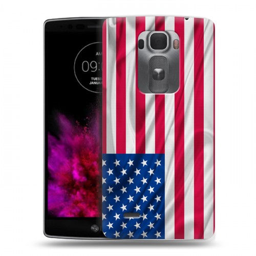 Дизайнерский пластиковый чехол для LG G Flex 2 Флаг США