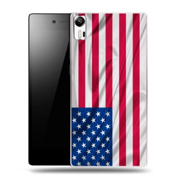Дизайнерский силиконовый чехол для Lenovo Vibe Shot Флаг США (на заказ)