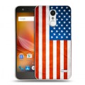 Дизайнерский пластиковый чехол для ZTE Blade X5 Флаг США