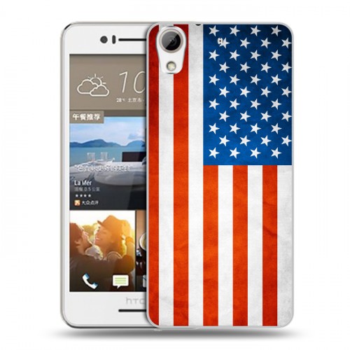 Дизайнерский пластиковый чехол для HTC Desire 728 Флаг США