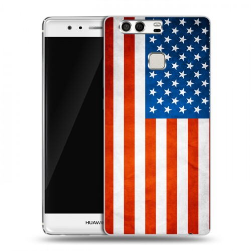 Дизайнерский силиконовый чехол для Huawei P9 Флаг США