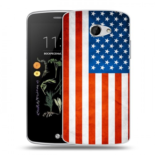 Дизайнерский пластиковый чехол для LG K5 Флаг США