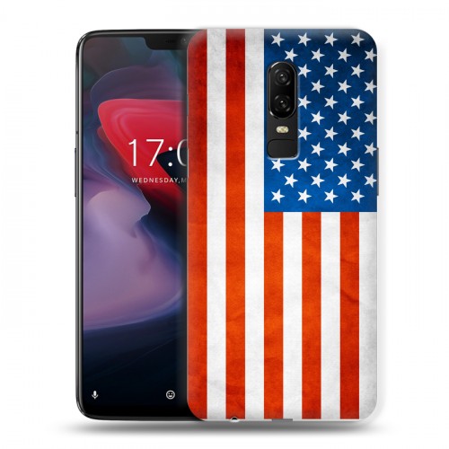 Дизайнерский пластиковый чехол для OnePlus 6 Флаг США