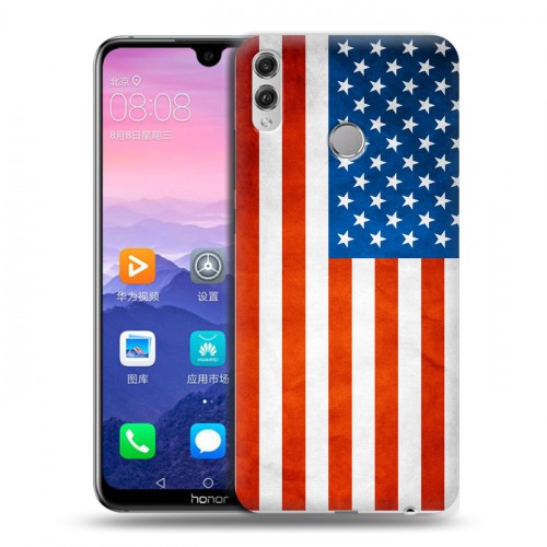 Дизайнерский пластиковый чехол для Huawei Honor 8X Max Флаг США
