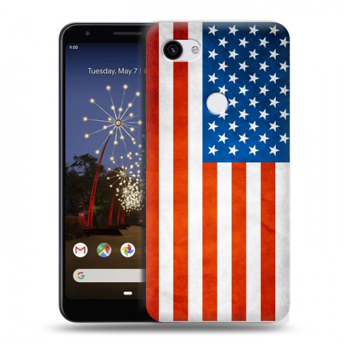 Дизайнерский пластиковый чехол для Google Pixel 3a XL Флаг США