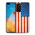 Дизайнерский пластиковый чехол для Huawei P40 Флаг США