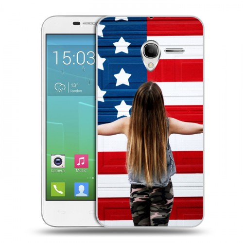 Дизайнерский силиконовый чехол для Alcatel One Touch POP 3 5 Флаг США