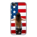 Дизайнерский силиконовый чехол для Iphone 7 Флаг США