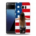 Дизайнерский пластиковый чехол для Samsung Galaxy Note 7 Флаг США