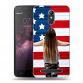 Дизайнерский силиконовый чехол для Homtom HT17 Флаг США