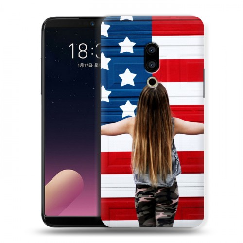 Дизайнерский пластиковый чехол для Meizu 15 Plus Флаг США