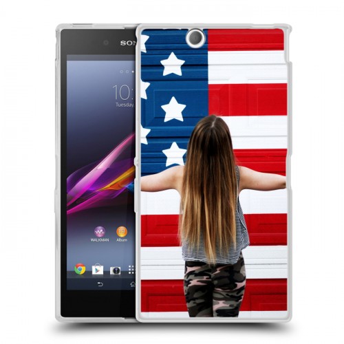 Дизайнерский пластиковый чехол для Sony Xperia Z Ultra  Флаг США