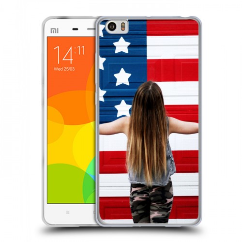 Дизайнерский силиконовый чехол для Xiaomi Mi Note Флаг США
