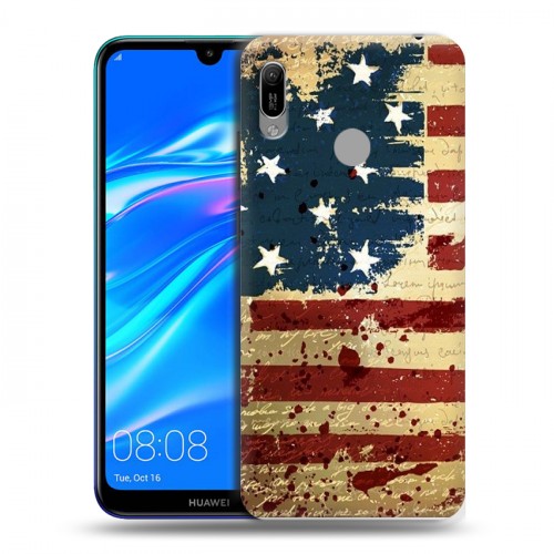 Дизайнерский пластиковый чехол для Huawei Y6 (2019) Флаг США