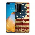 Дизайнерский силиконовый с усиленными углами чехол для Huawei P40 Флаг США