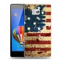 Дизайнерский силиконовый чехол для Huawei Honor 3 Флаг США