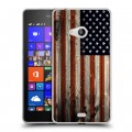 Дизайнерский пластиковый чехол для Microsoft Lumia 540 Флаг США