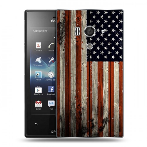 Дизайнерский пластиковый чехол для Sony Xperia acro S Флаг США