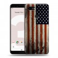 Дизайнерский пластиковый чехол для Google Pixel 3 Флаг США