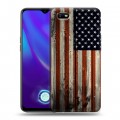 Дизайнерский силиконовый с усиленными углами чехол для OPPO A1k Флаг США