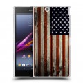 Дизайнерский пластиковый чехол для Sony Xperia Z Ultra  Флаг США