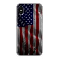 Дизайнерский силиконовый чехол для Iphone x10 Флаг США