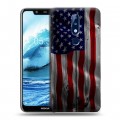 Дизайнерский силиконовый чехол для Nokia 5.1 Plus Флаг США