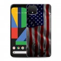 Дизайнерский пластиковый чехол для Google Pixel 4 Флаг США