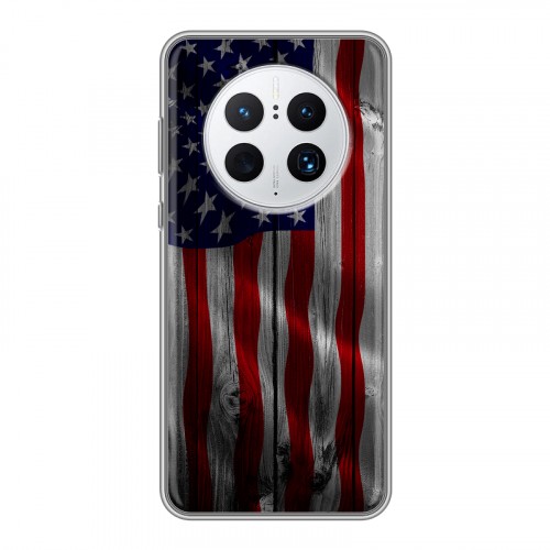 Дизайнерский пластиковый чехол для Huawei Mate 50 Pro Флаг США