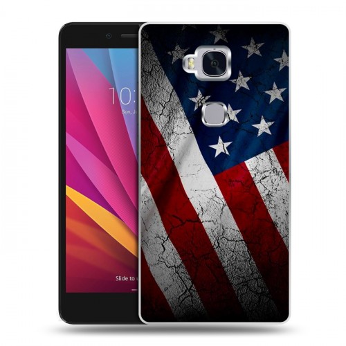 Дизайнерский силиконовый чехол для Huawei Honor 5X Флаг США