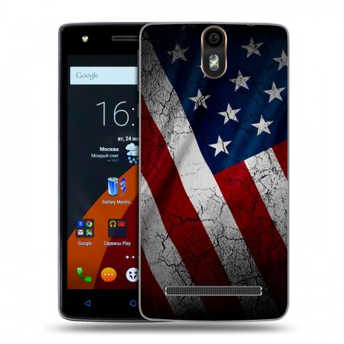 Дизайнерский силиконовый чехол для Wileyfox Storm Флаг США